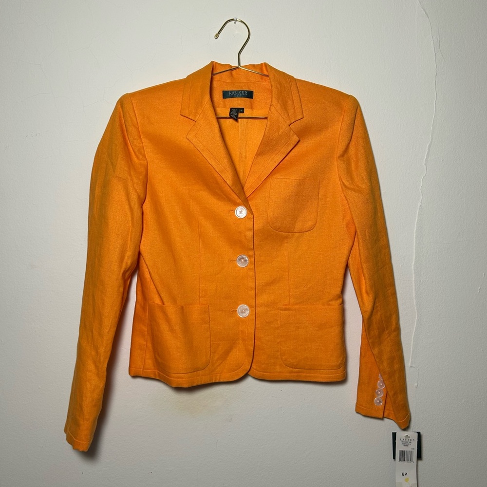 Ralph Lauren Vibrant Orange Blazer